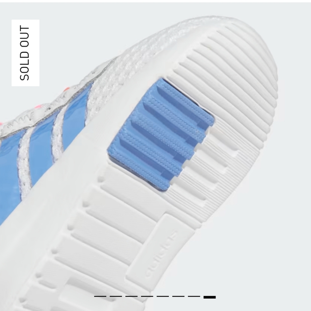 🆕️ Adidas Baby Racer TR211 Toodler 6 Gray and Blue Sneakers - Picture 5 of 6